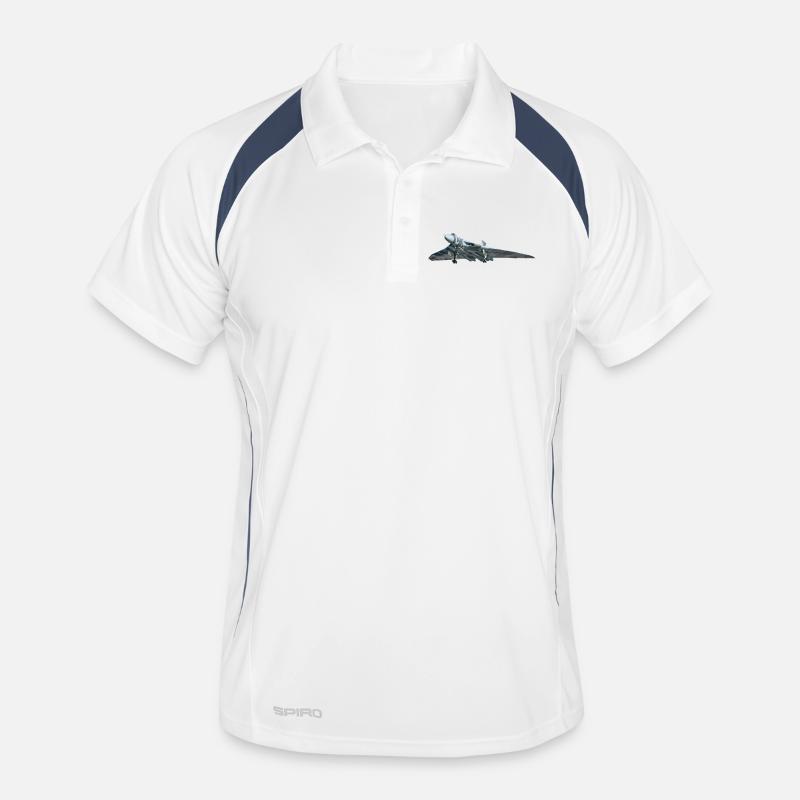 Vulcan - Men's Polo breathable - white/navy