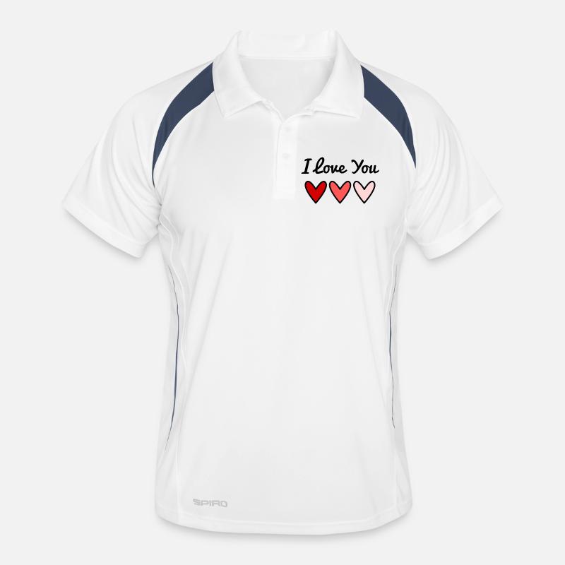 VALENTINSTAG. HERZ. ICH LIEBE DICH. ICH LIEBE DICH Männer Polo atmungsaktiv