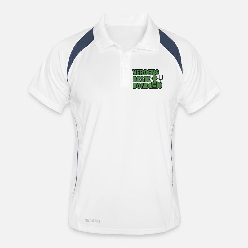 Der beste Bauer der Welt Männer Polo atmungsaktiv