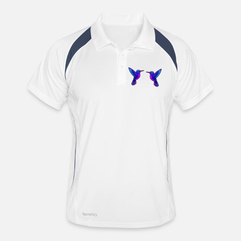 Kolibri Vogel Männer Polo atmungsaktiv