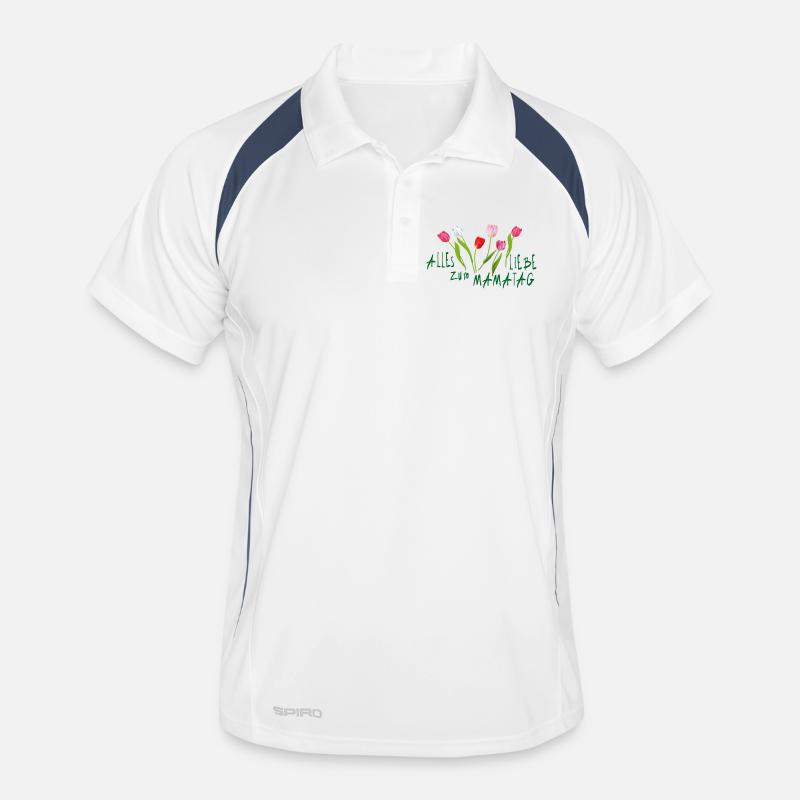 Muttertag Tulpenstrauß Männer Polo atmungsaktiv
