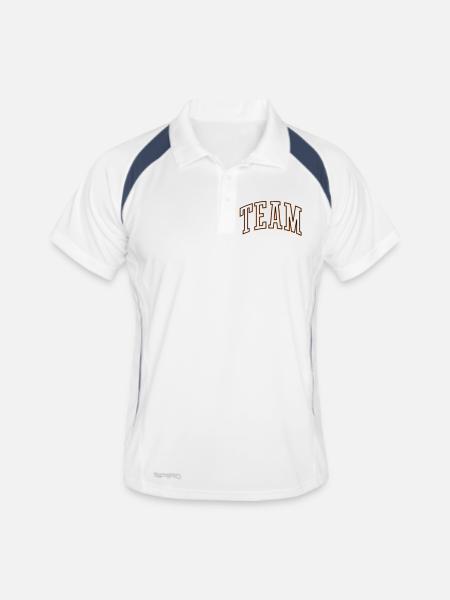 Team Outline - Men's Polo breathable - white/navy