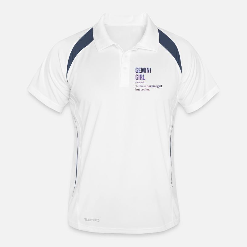 Zwillinge Männer Polo atmungsaktiv