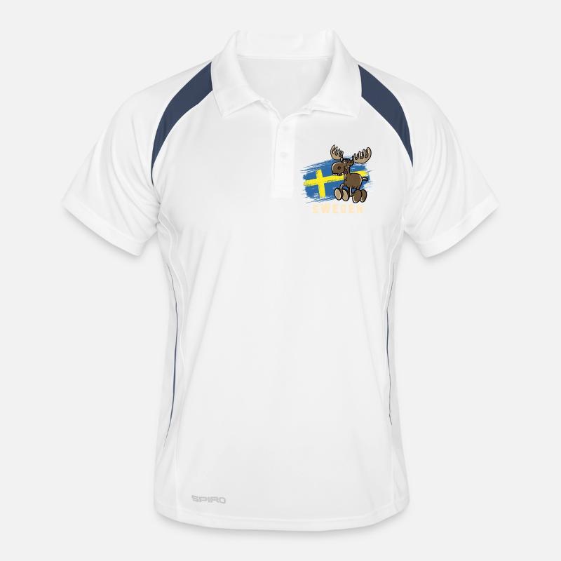 Sweden - Moose Männer Polo atmungsaktiv