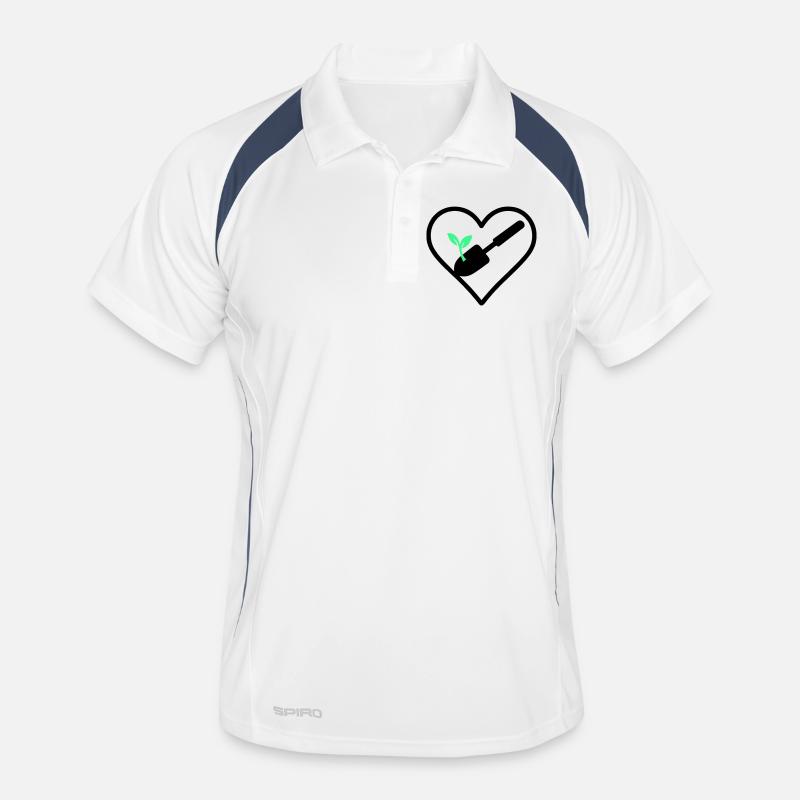 Gardening Heart – Green Passion Men's Polo breathable