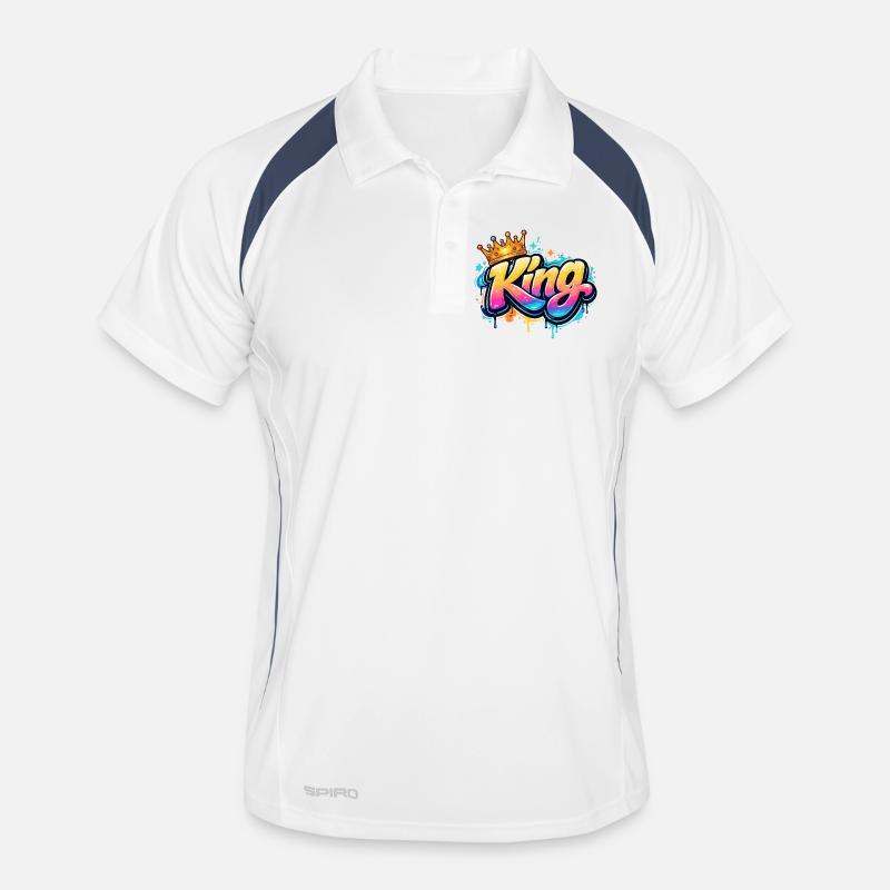 Royal Graffiti King Men's Polo breathable