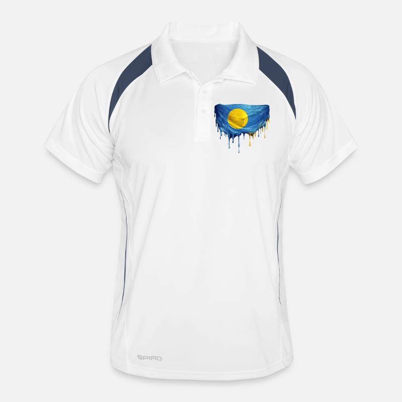 Palau Dripping Flag Men's Polo breathable