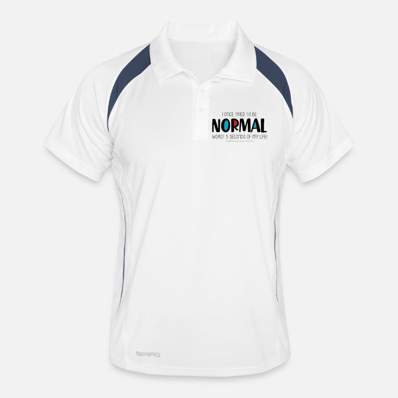 I once tried to be normal Men's Polo breathable