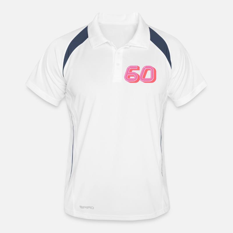 60. 60 ANS. 60e ANNIVERSAIRE. ANNIVERSAIRE 60 ANS. Polo respirant Homme