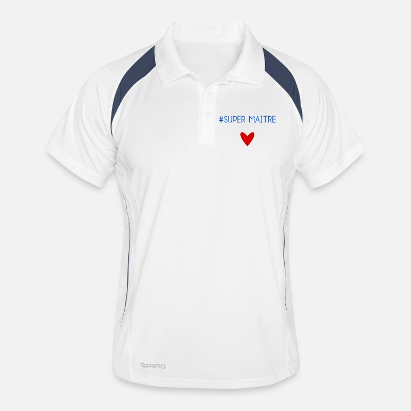 MAÎTRE. MAITRE. MERCI. MERCI MAÎTRE. MAITRE Polo respirant Homme