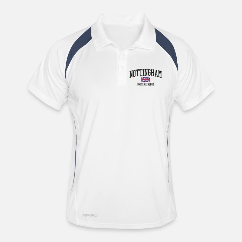 Nottingham England - UK - British flag Men's Polo breathable