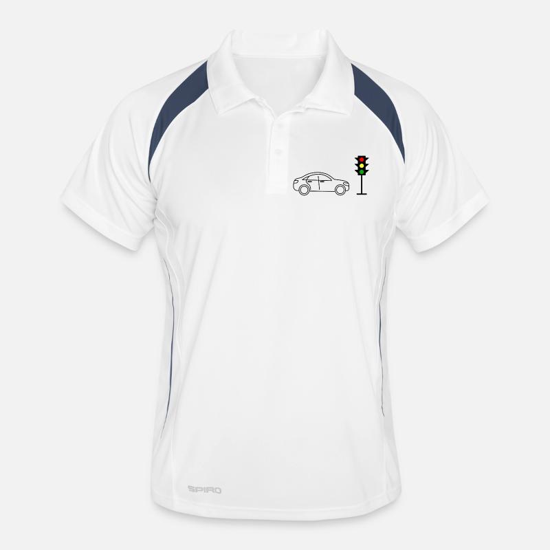 Feux de circulation avec voitures Polo respirant Homme