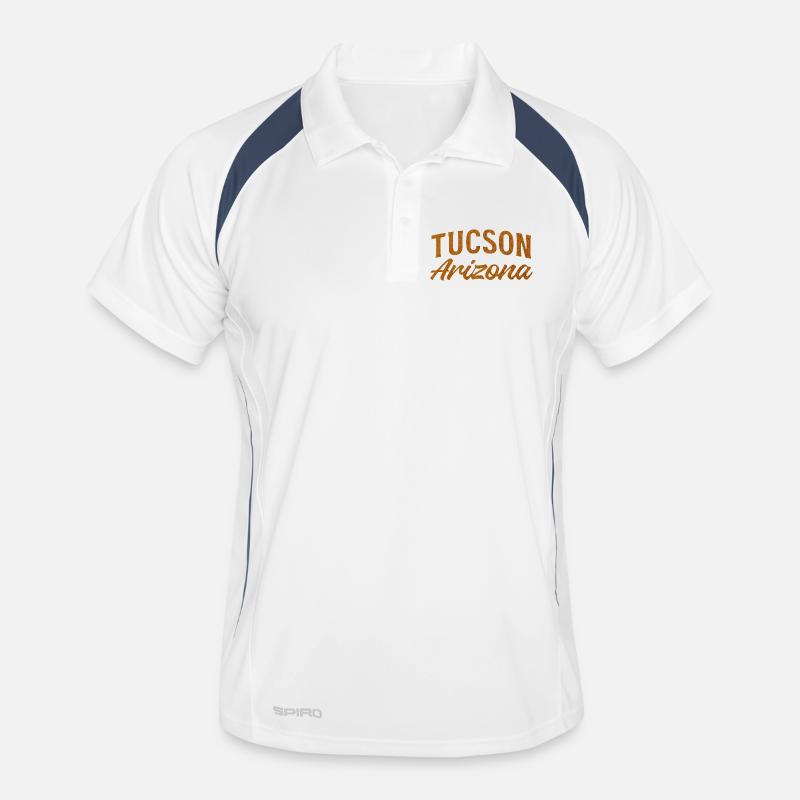 Tucson Arizona Rustic Script Men's Polo breathable