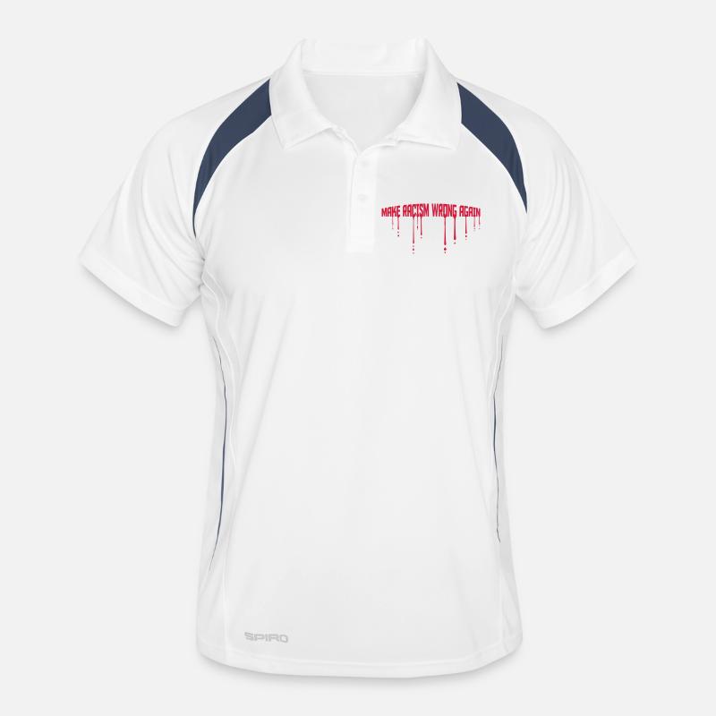 make racism wrong again Männer Polo atmungsaktiv