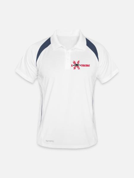 skydiver extreme - Polo respirant Homme - blanc/marine - Devant