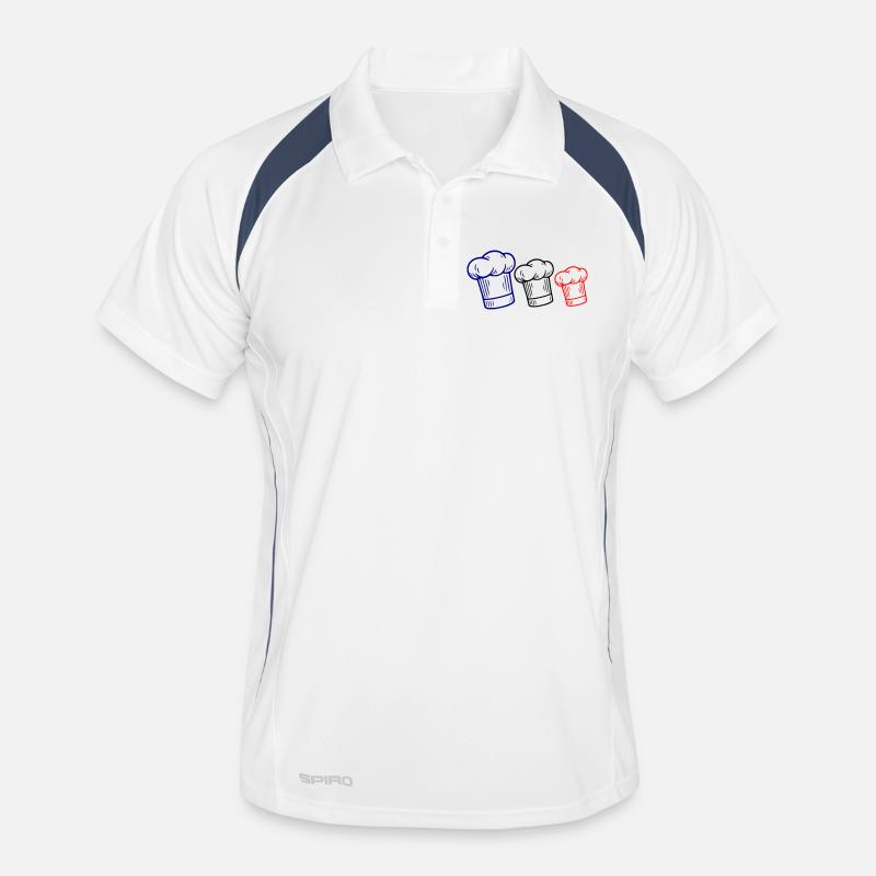 Toque drapeau français Polo respirant Homme