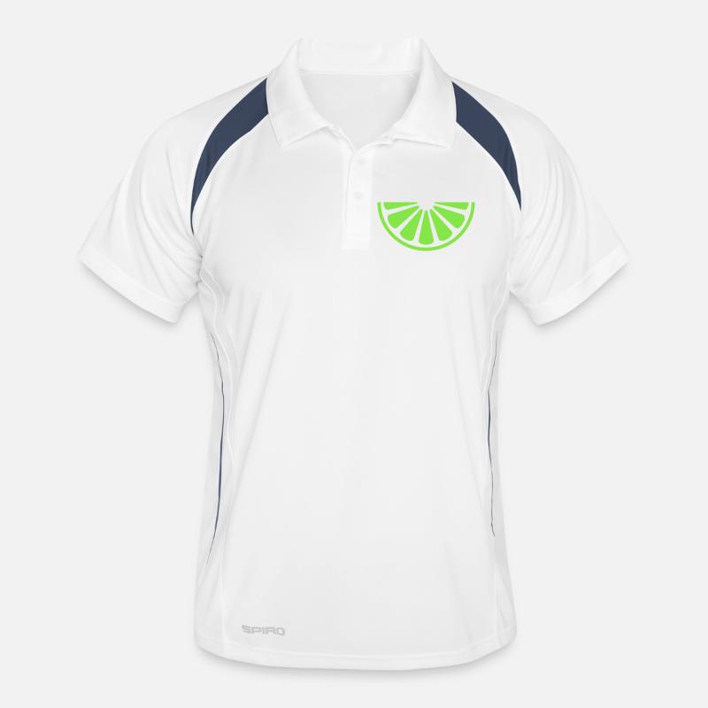 Tranche de citron vert Polo respirant Homme