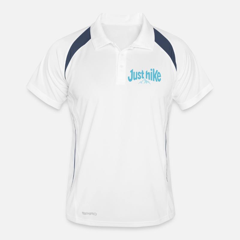 Just Hike Design mit Berg Männer Polo atmungsaktiv