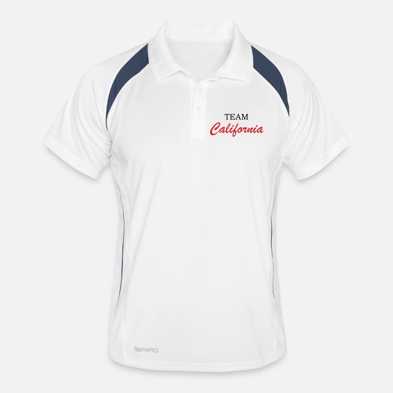 California Script Red Men's Polo breathable