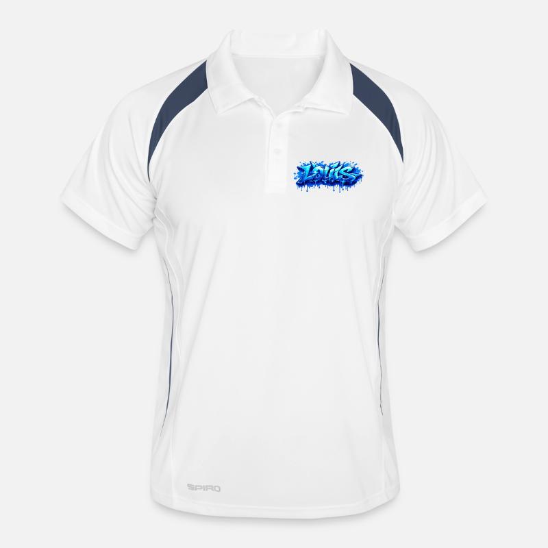 Graffiti LOUIS Name Gift Ideal Printable Men's Polo breathable