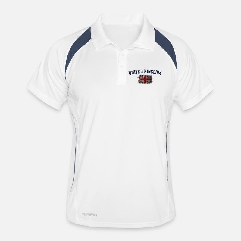 Drapeau du Royaume-Uni Polo respirant Homme