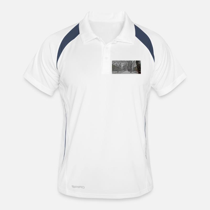 Avenue d’hiver sous la neige Polo respirant Homme