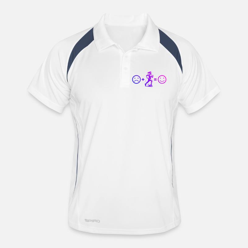 Racing Power Running Design Men's Polo breathable
