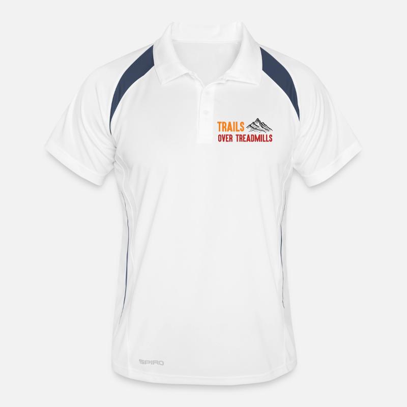 Trail Running - Trails Over Treadmills Men's Polo breathable