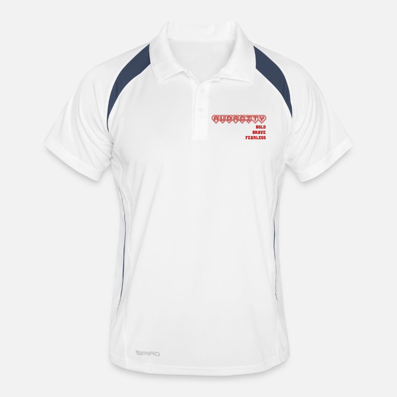 Brave Honest Heart Bond Design, Statement Men's Polo breathable