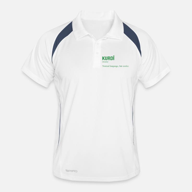 Kurdish language Kurdistan Männer Polo atmungsaktiv