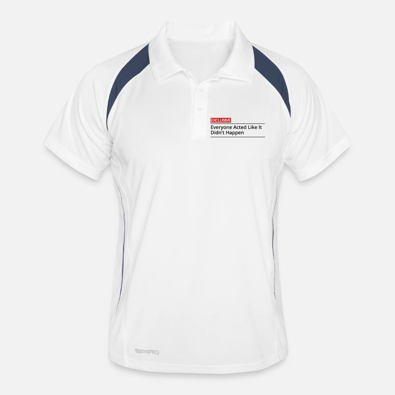 EVERYONE_ACTED_LIKE_IT_DIDN_T_HAPPEN_blackediti Polo respirant Homme