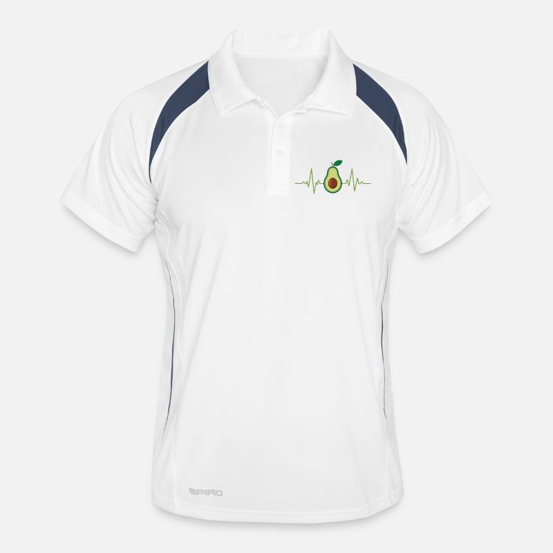 Conception du battement de cœur en avocat Polo respirant Homme
