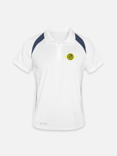 Hops Symbol - Men's Polo breathable - white/navy