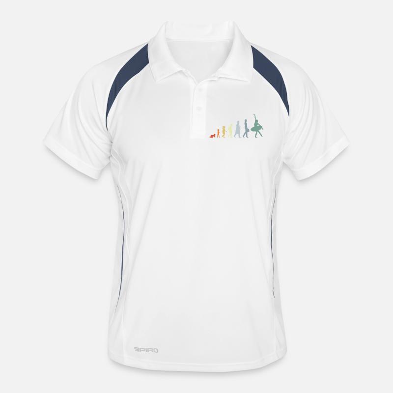 Vintage Balletttänzerin Evolution Männer Polo atmungsaktiv