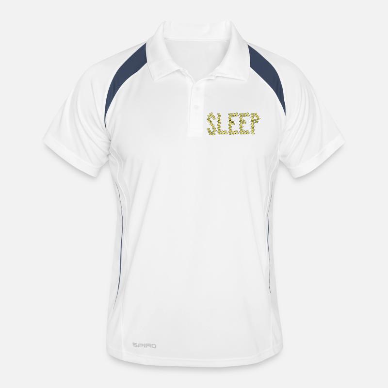 Sleep typography Men's Polo breathable