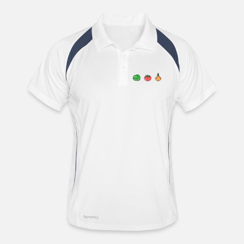 Tomato Onion Salad Men's Polo breathable