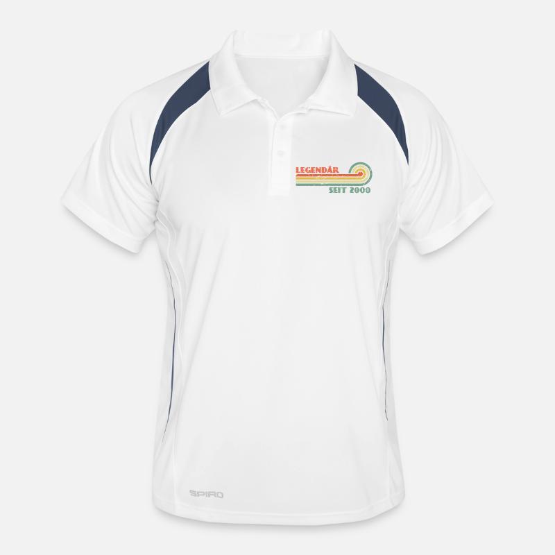Legendär Seit 2000 Retro Rainbow Männer Polo atmungsaktiv