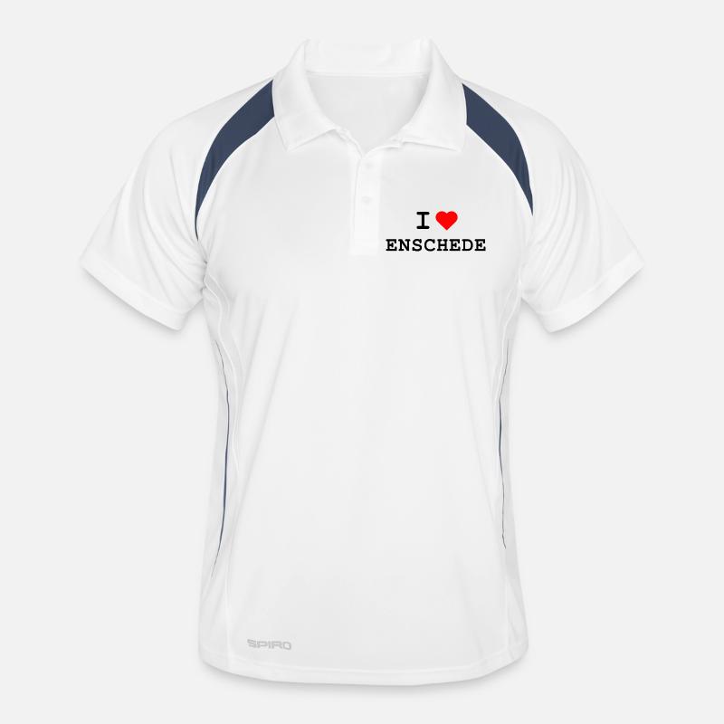 Ich liebe Enschede - J’adore Enschede Polo respirant Homme