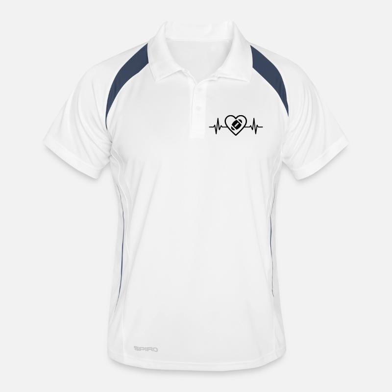 Rugby Herz Männer Polo atmungsaktiv