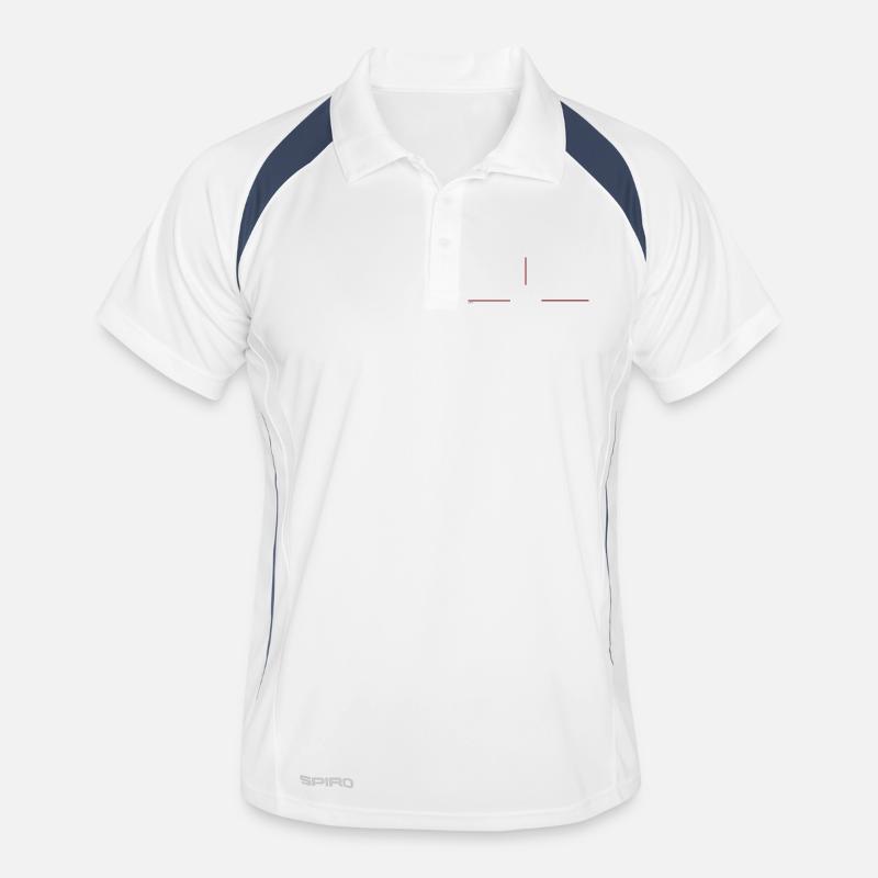 Minimalist redline graphic Men's Polo breathable