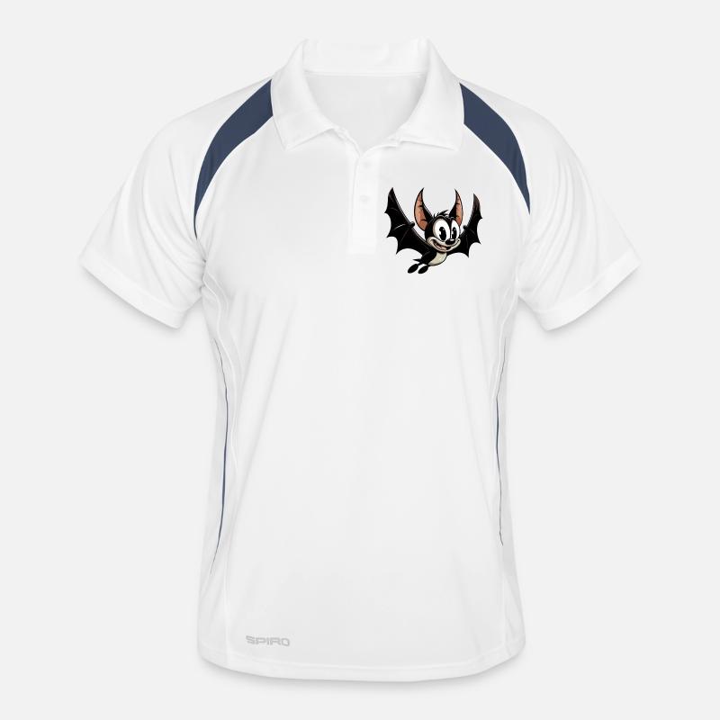 Fledermaus Männer Polo atmungsaktiv