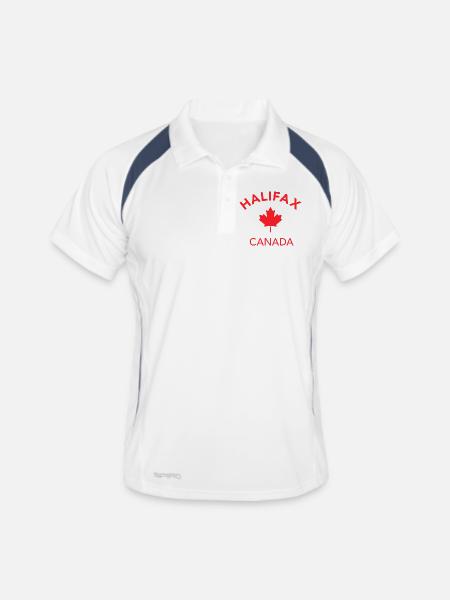 HALIFAX, CANADA - Polo respirant Homme - blanc/marine