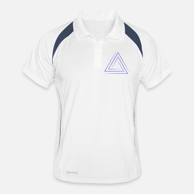 Geometric triangular nesting Men's Polo breathable