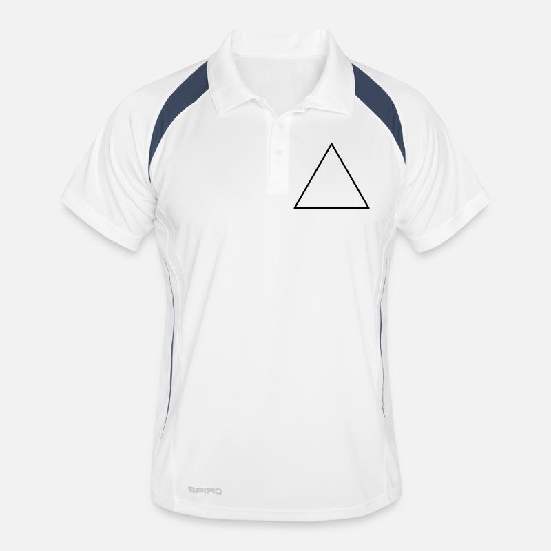 Symbol triangle equilateral Men's Polo breathable