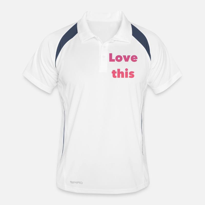 J’adore cette typographie en dégradé Polo respirant Homme