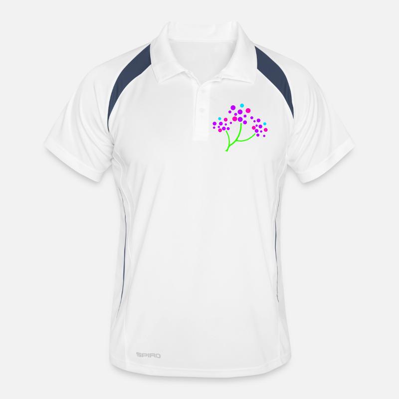 Branche Fleurs de Néon Polo respirant Homme