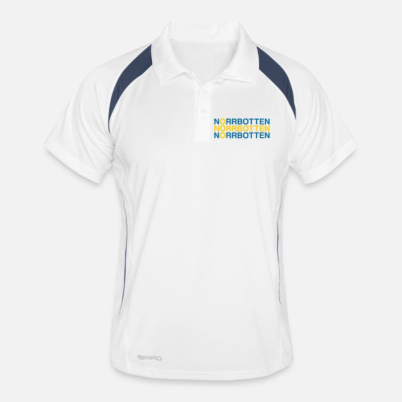 NORRBOTTEN Suède Sverige Suède Drapeau Polo respirant Homme