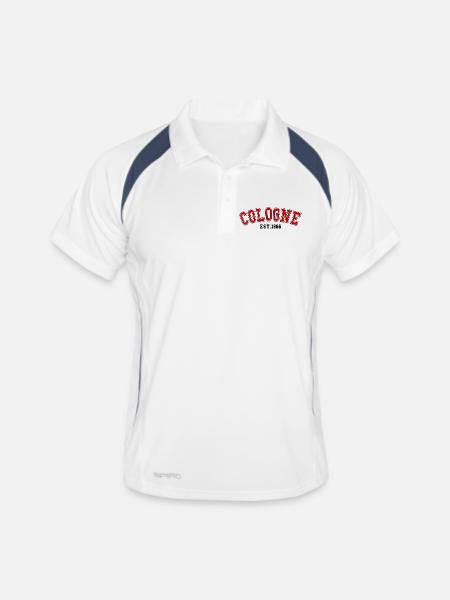 Cologne Est. 1966 - Men's Polo breathable - white/navy