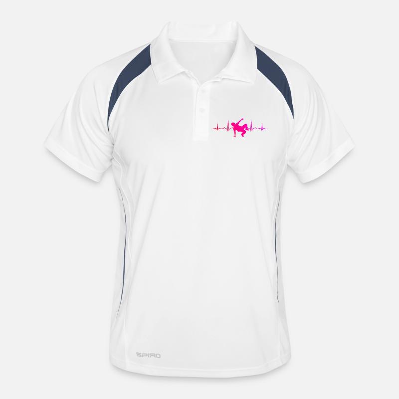Gift idea for a breakdancer with break dance Men's Polo breathable