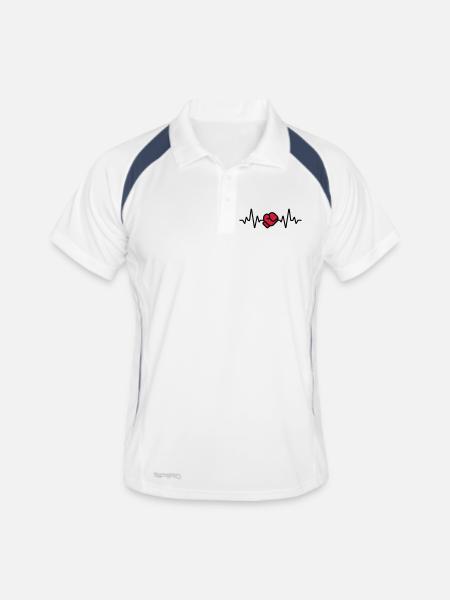 Boxe - Polo respirant Homme - blanc/marine